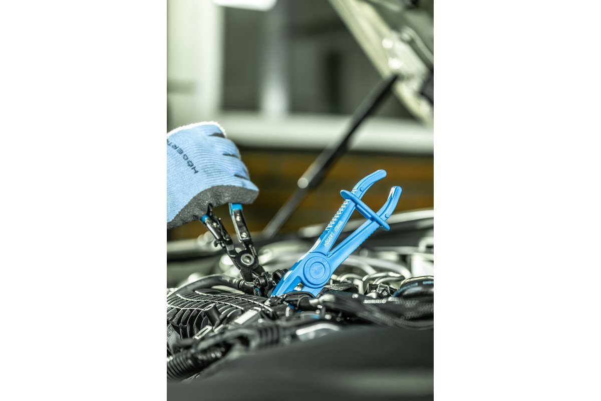 Клещи для хомутов и зажимов, прямые 230 мм