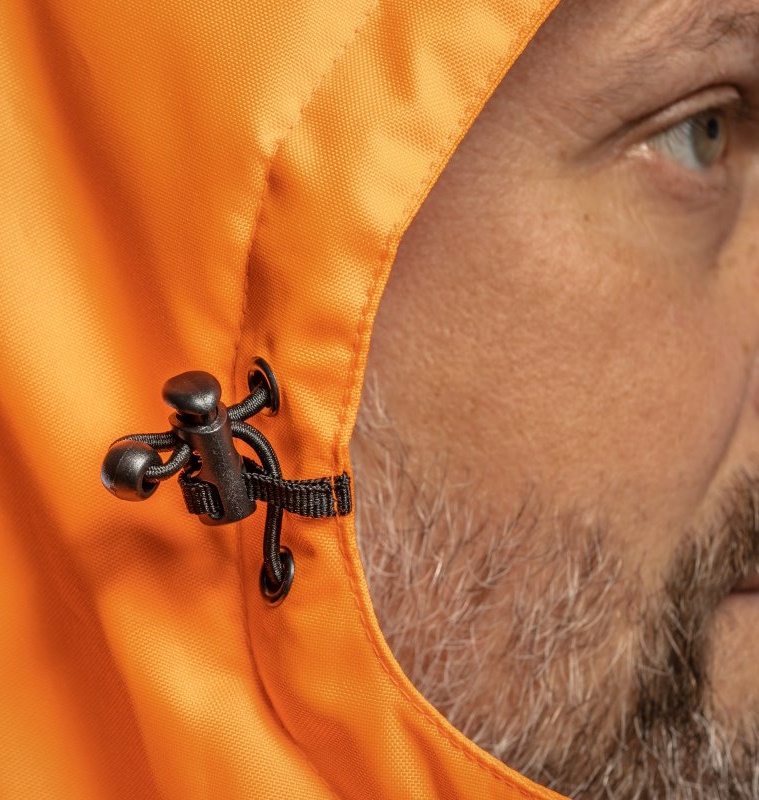 Куртка сигнальная с капюшоном утепленная оранжевая OKER