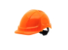 Каска захисна SIZAM (PE), помаранчева, з вентиляцією, з храповиком, з отворами для навушників / SAFE-GUARD 2260