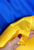 Флаг Украины сшивной 1,5*1 г. Атлас. Карман под древко.