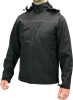 Куртка робоча SOFTSHELL з прикріпн капюшоном YATO розм S, чорна, 3 кишені, 96% поліест і 4% спандекс