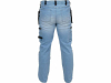 Штани робочі джинс стрейч YATO розмір S/ 74-82 см, ріст- 164-172 см, голубі, 17 кишень, 71% бав, 25