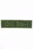 Шеврон група крові зелений O(IV) Rh(-)