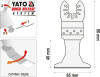 Полотно-насадка різальне біметал для реноватора YT-82220 YATO по дереву і металу,l= 90мм,w= 65мм[10]