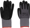 Рукавиці робочі нейлонові YATO покрите спіненим нітрилом з накрапленням, розмір 8, чорнр-сірі [12]