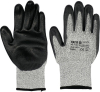 Рукавиці робочі захисні від порізів (HPPE) YATO покриті чорним поліуретаном, розмір 10 [12/120]