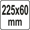 Пістолет для нанесення герметиків з фіксатором YATO : L= 225 мм, W= 60 мм [12/432]