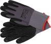Рукавиці робочі нейлонові YATO покрите спіненим нітрилом з накрапленням, розмір 8, чорнр-сірі [12]