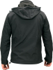 Куртка робоча SOFTSHELL з прикріпн капюшоном YATO розм S, чорна, 3 кишені, 96% поліест і 4% спандекс