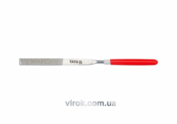 Надфіль алмазний YATO плоский, l= 160/50 мм, b= 4 мм [80/800]