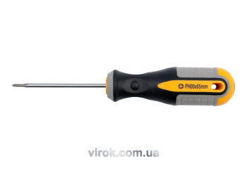 Викрутка хрестова VOREL : "Philips" PH00 х 65 мм. Cr-V [12/96/384]
