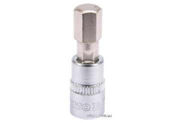 Головка торцева YATO квадрат 1/4 HEX M8, L= 37 мм [150/600]