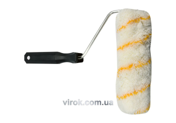 Валик в зборі поліамідовий VOREL : L= 10 см, тримач Ø= 6 мм [40]