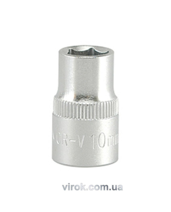 Головка торцева 6-гранна YATO : квадрат 3/8", М= 10 мм, L= 28 мм [24/240/480]