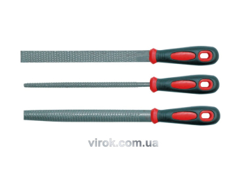 Рашпилі VOREL Набір 3шт, l=200 мм [10/20]
