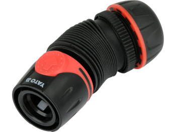 Муфта швидкоз'єднувальна з регуляцією згина YATO для водяних шлангів Ø= 3/4" з ABS, PP матеріалів