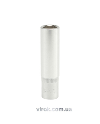 Головка торцева 6-гранна YATO : подовжена, квадрат 1/4", М= 9 мм, L= 50 мм [24/240/480]