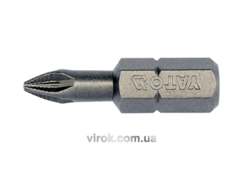 Насадка викруткова YATO : "Pozidriv" РZ1 x 25 мм. HEX 1/4". 10 (Уп/Шт.) [25/200]