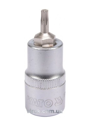 Головка торцева YATO квадрат 1/2 "TORX" Т20, L= 55 мм [40/240]