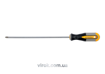 Викрутка хрестова VOREL : "Philips" PH1 х 250 мм. Cr-V [12/36/144]
