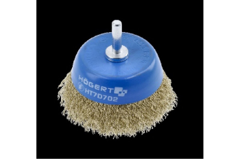 Щетка чашечная со шпилькой  50 мм, латунная проволока