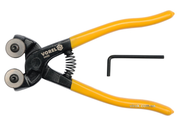 Кусачки для керамічної плитки дискові VOREL : L= 200 мм, 2 дискові різці [6/36]