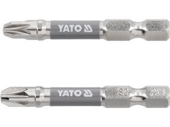 Насадка викруткова YATO PZ3 х 50мм. HEX 1/4", покрита нікелем, 2шт.[10]