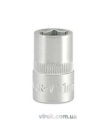 Головка торцева 6-гранна YATO : квадрат 3/8", М= 11 мм, L= 28 мм [24/240/480]