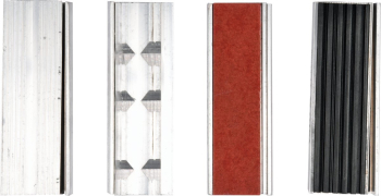 Губки змінні до лещат м'які YATO: b=100мм, з алюмінієвою основою і магнітним кріпленням, 4 пари [20]