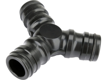 З'єднувач трійник високого потоку YATO для шлангів Ø= 1" з ABS пластика [12/96]