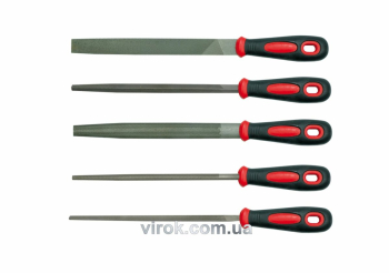 Напильники VOREL : L= 200мм, Набір 5 Шт/Уп. [10/20]