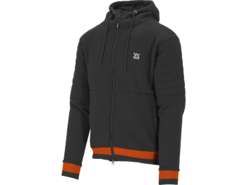 Худі з капюшоном і блискавкою YATO розм.S, 2 кишен чорно-червоний; матеріал: 80%-бав, 20%-поліест