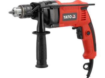 Дриль по металу від мережі 230 В YATO P= 650 Вт, з патроном під ключ для свердл Ø≤ 13 мм, макс. Ø-20