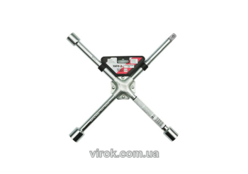 Ключ для коліс хрестоподібний YATO 17х19х21x1/2" зміцнений  [10]