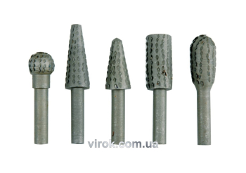 Фрези металеві по дереву та ДСП  VOREL, Набір, 5шт, Ø-6мм [25/200]