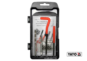 Набір для ремонту різьби YATO : М5 x 0.8 мм, HSS 4241/4341, 30 шт [20/40]