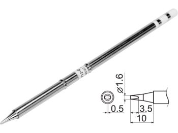 Наконечник для точкової пайки з вклад грілкою YATO заг. l= 149мм, наконеч 3,5х1,6х0,5 мм тип T12-D16