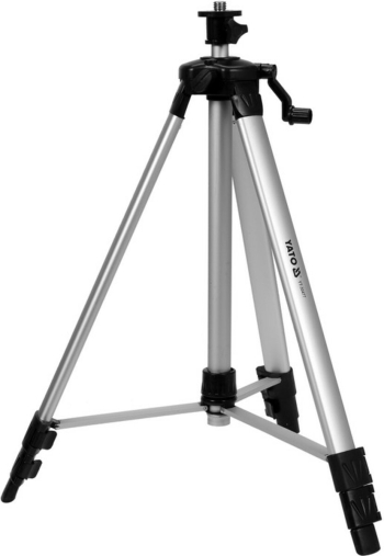 Штатив тринога YATO телескоп (3 секціі) . кріплення 5/8", з штангою 38см. H= 47-150 см. алюмінієвий