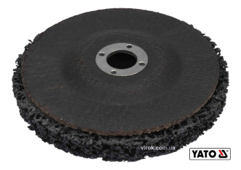 Круг зачистний нетканий YATO : Ø= 125 мм, 12500 об/хв, гайка М14 до КШМ [6/36]