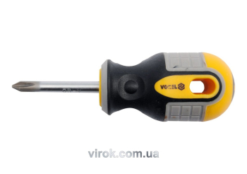 Викрутка хрестова VOREL : "Philips" PH2 х 38 мм. Cr-V [12/60/240]
