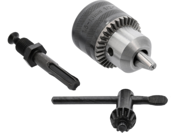 Патрон для дриля з ключем і адаптером SDS YATO до гвинта- G1/2 20UNF, кріплення Ø= 1,5-13 мм [5/40]