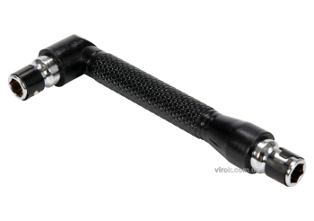 Тримач насадок викруткових  двосторонній YATO : 1/4", кут- 90°, l= 105 мм. [60/240]