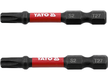 Насадка викруткова ударна YATO TORX T27 х 50 мм. HEX 1/4", 2 шт.[10]