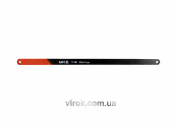 Полотно по металу YATO : 24 з/1", L= 300 мм, h=12 мм, Уп. 5 Шт. [10/200]