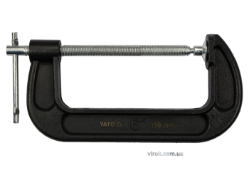 Струбцина з гвинтовим затиском "G" подібна YATO; l= 150 мм (6") [12]