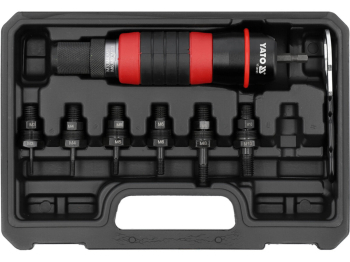 Адаптер-заклепочник до шурупокрута YATO з 6-гран шпинделем 1/4" для нітогайок М3- М10 [10]