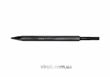 Зубило "піка" YATO : SDS+, L= 4x14 x 250 мм. CrV [6/48]