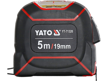 Рулетка вимірювальна зі зчитувальним вічком YATO L= 5 м x 19 мм,