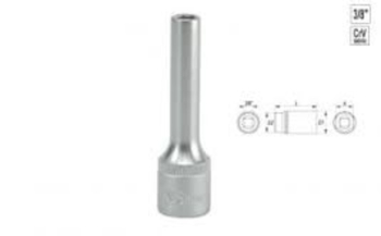 Головка торцева 6-гранна YATO : подовжена, квадрат 3/8", М= 11 мм, L= 63 мм [24/48/96]