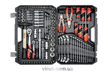 Набір головок торцевих YATO : квадрат 1/2", 1/4" з інструментами, насадками. 109 шт. [2]